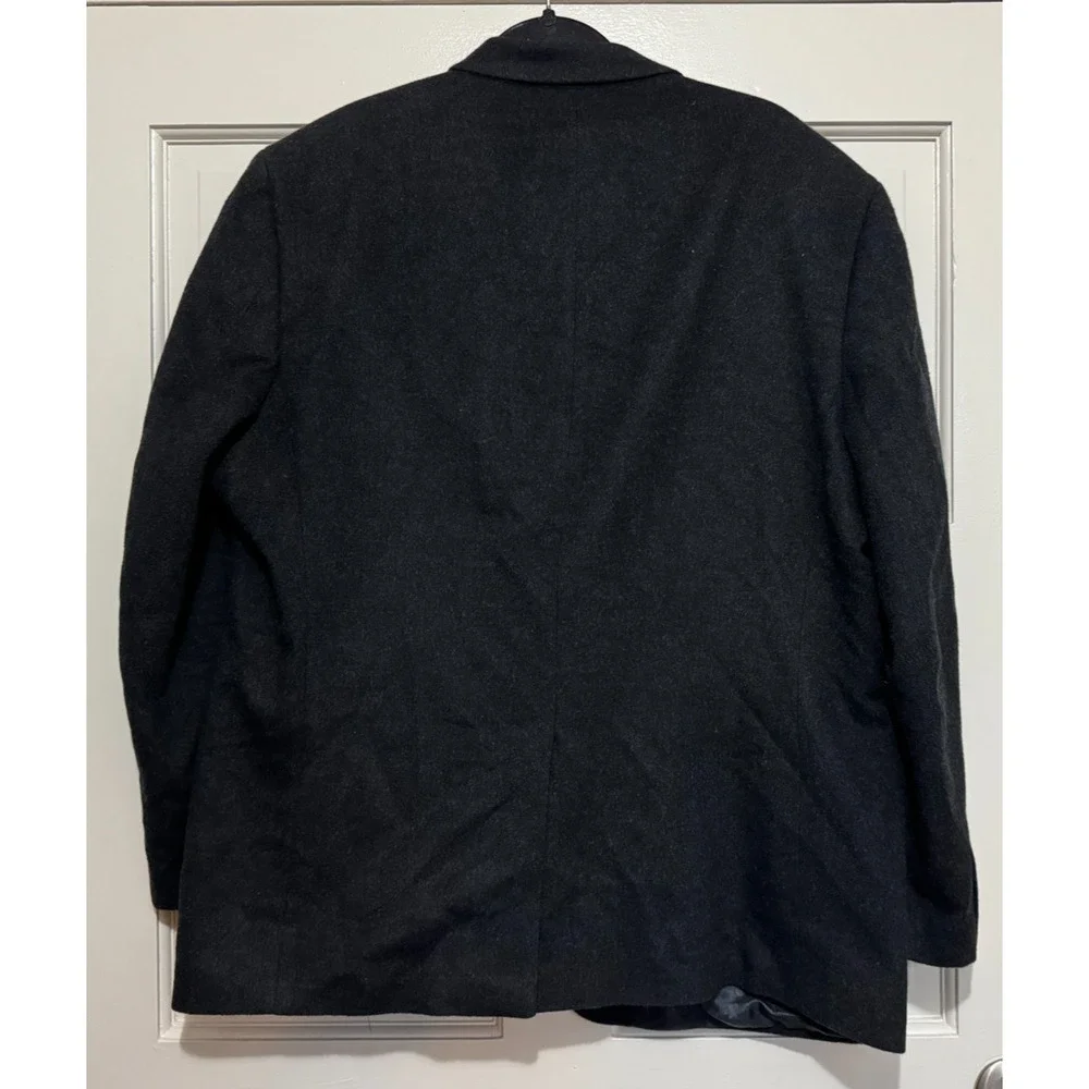 Lauren Ralph Lauren Wool Cashmere Silk Gray/Brn 2 Button RN90736 Coat Jacket 48R